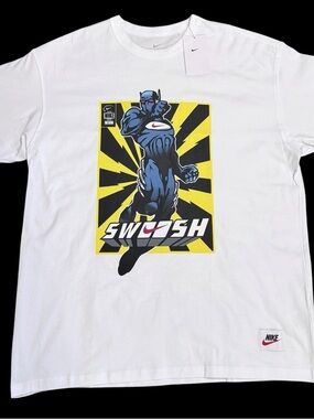 Nike M90 Men's white Tee IYKYK Hero Graphic Sz Large HJ3672-006 NWT